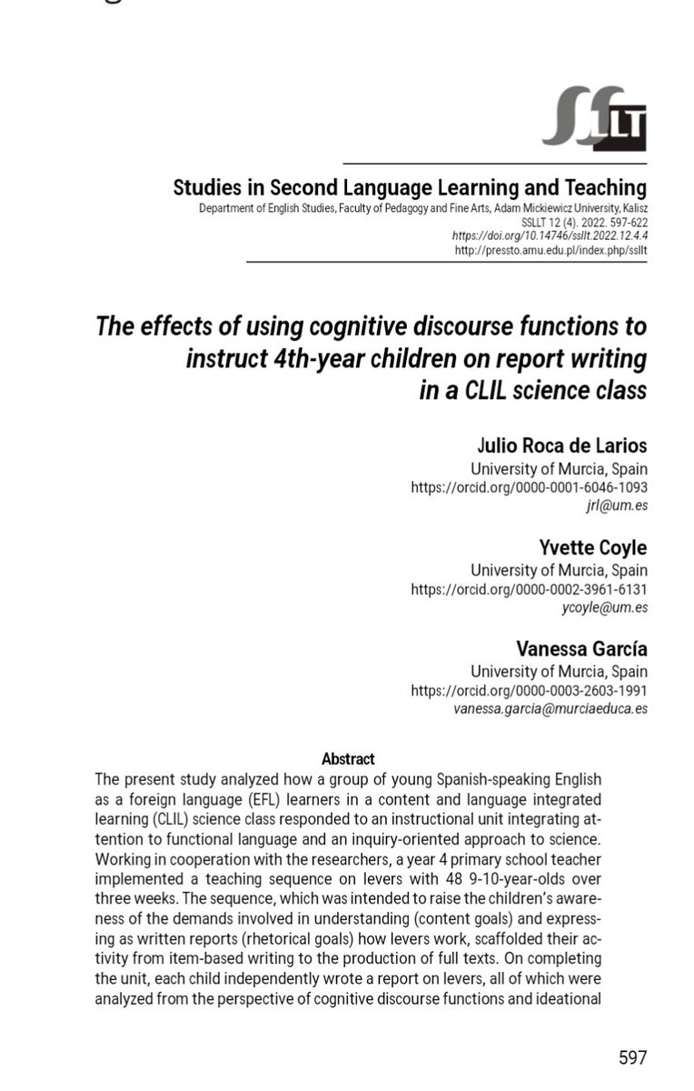 Vanessa (@vanessagarcimar) on Twitter photo Resultados de investigación 🤓👩🏻🏫 con los mejores guías <a href="/YCAPCB/">Yvette Coyle</a> 💞 <a href="/UMU/">Universidad Murcia</a> <a href="/Educarm/">Educarm</a> <a href="/ProgramasRM/">ProgramasRM</a> <a href="/VictorMarinNav/">Víctor Marín Navarro</a> <a href="/innovaedum/">Innovaedum</a>
pressto.amu.edu.pl/index.php/ssll… Resultados de investigación 🤓👩🏻🏫 con los mejores guías <a href="/YCAPCB/">Yvette Coyle</a> 💞 <a href="/UMU/">Universidad Murcia</a> <a href="/Educarm/">Educarm</a> <a href="/ProgramasRM/">ProgramasRM</a> <a href="/VictorMarinNav/">Víctor Marín Navarro</a> <a href="/innovaedum/">Innovaedum</a>
pressto.amu.edu.pl/index.php/ssll…