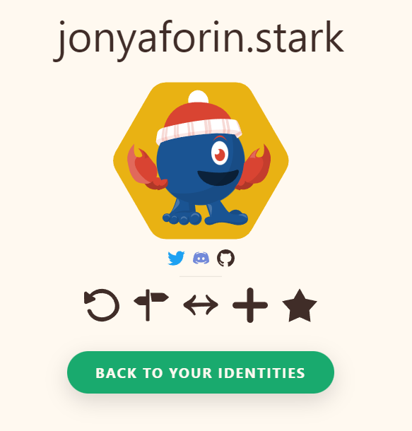 JoniaForin's tweet photo. I claimed my ".stark" domain name on @Starknet_id

Claim yours before it's too late for a big surprise 👀 ... 

#StarkNet #StarknetIdOdyssey https://t.co/cRzmXRwPyv