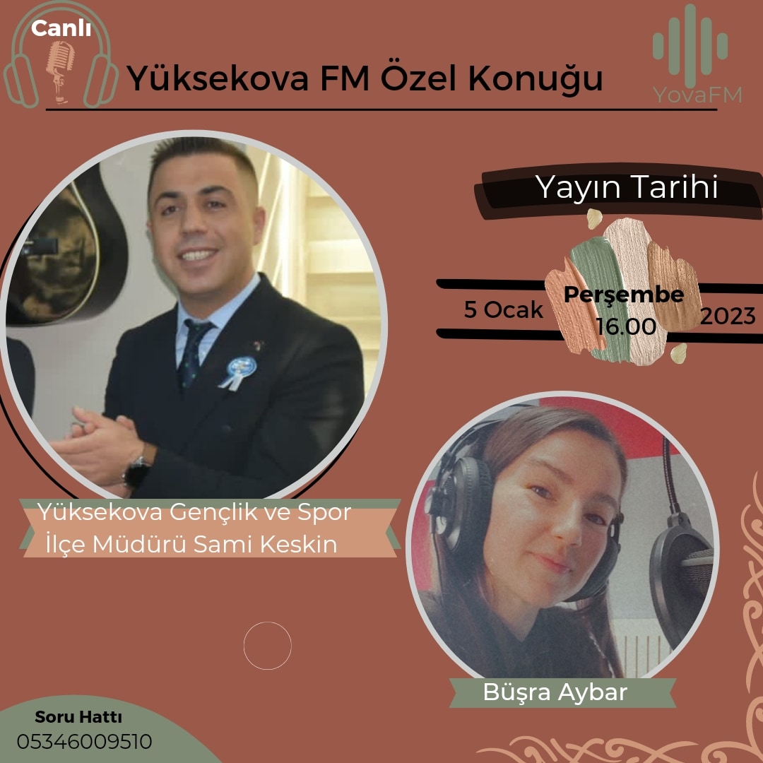 yuksekovafm's tweet photo. Yüksekova Gençlik ve Spor ilçe Müdürümüz Sami Keskin Radyomuza Konuk Oluyor..

@TC_icisleri 
@ykaymakamlik 
@Yuksekovabel
@samikeskin30 https://t.co/Ccs91sQ3fY