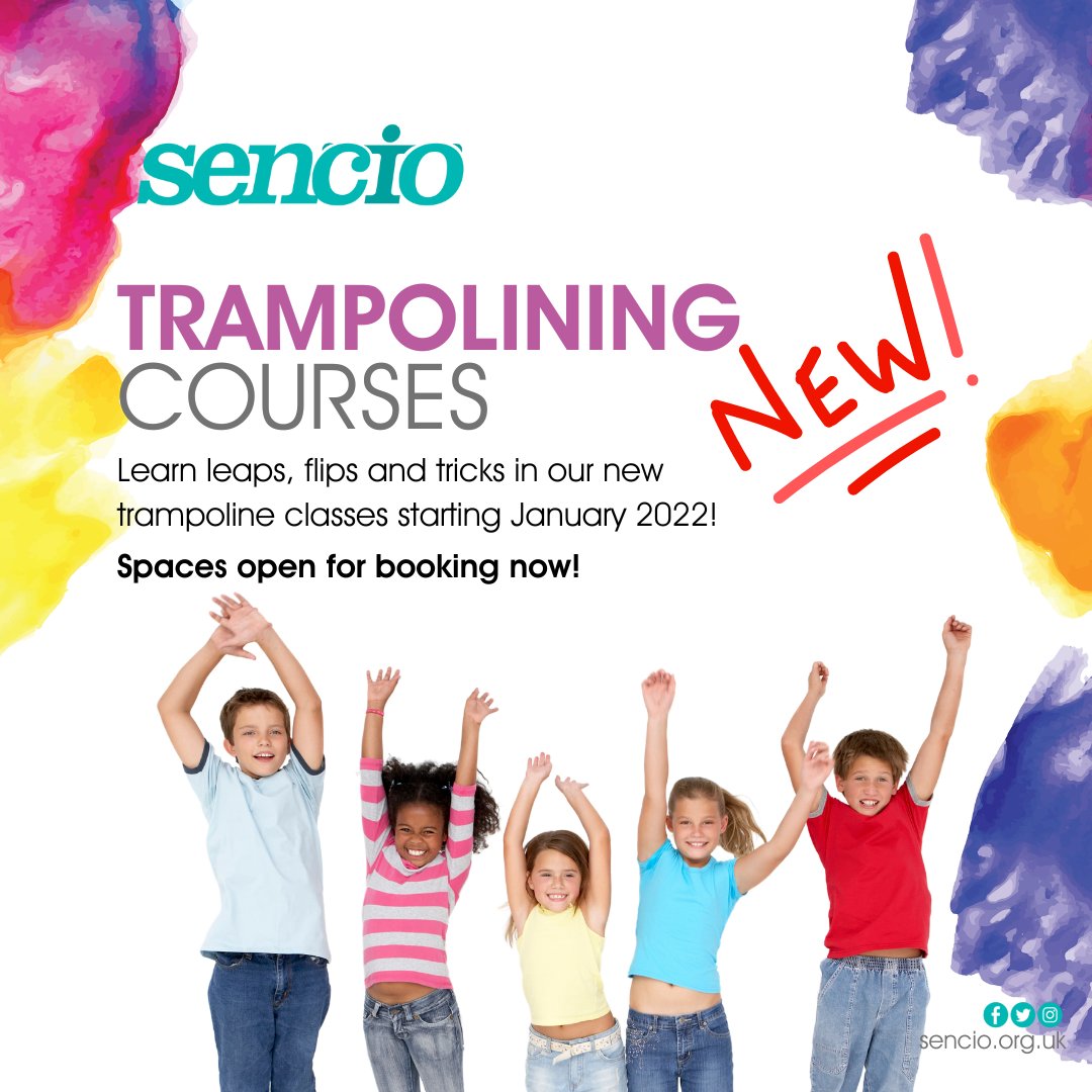 ⭐ Healthy, active childhoods make great habits for later life! Trampolining is a great way to keep fit and have fun for kids of all ages. Join our new course available at either centre by booking now.
Edenbridge: sencio.org.uk/edenbridge/tra…
Sevenoaks: sencio.org.uk/sevenoaks/spor…