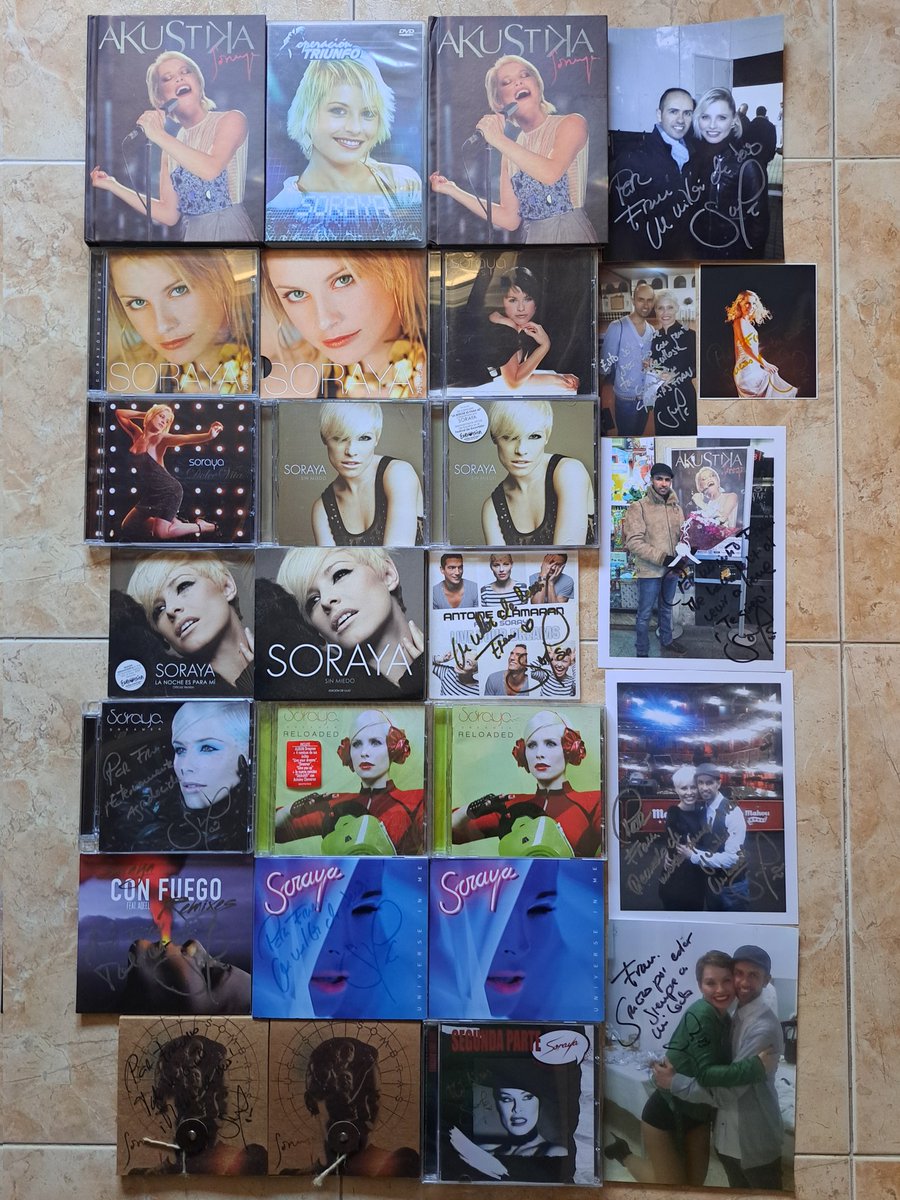 Fans_Soraya's tweet photo. Mi colección de discos, singles y DVDs by @SorayaArnelas sigue creciendo @ValentiaRecords
#OT
#CorazónDeFuego
#Ochentas
#DolceVita
#SinMiedo
#LaNocheEsParaMi
#SMEdicionEspecial
#LiveYourDreams
#Dreamer
#DReloaded
#ConFuego
#UniverseInMe
#Akustika
#LyS
#SP
#FotosConSoraya https://t.co/5iZLJpMh5Z