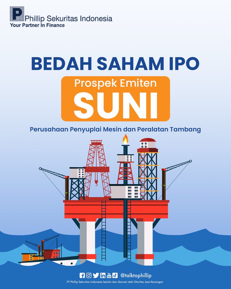 TalkToPhillip's tweet photo. Sobat Phillip, di awal tahun 2023 ini akan ada emiten baru dari sektor energy yang melantai di bursa loh!๐๐
Saatnya kenalan dengan emiten yg memiliki kode saham SUNI.
#TalktoPhillip #DuitYangKerja #Saham #POEMS #SaatnyaInvestasi #Investasi #InvestasiSaham #IPO #IPOSaham #SUNI https://t.co/3brvQmE0Ba