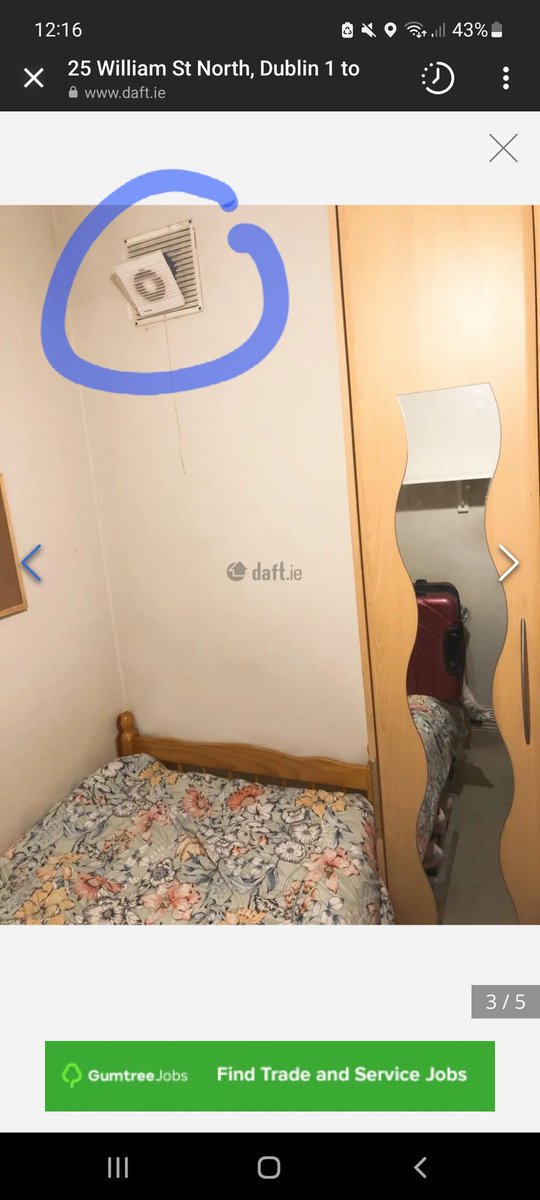 600 euro a month for a box room with no window in Dublin
Generation Rent expected to live in this at this rent?
See also vent!
#HousingCrisis 
#housing 
#housingforall 
Time to put #right2housing in the Constitution