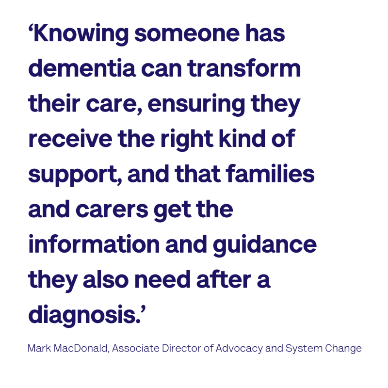 alzheimerssoc's tweet photo. A new dementia diagnosis specialist service is currently being trialled across England. Our Associate Director, Mark MacDonald, said: