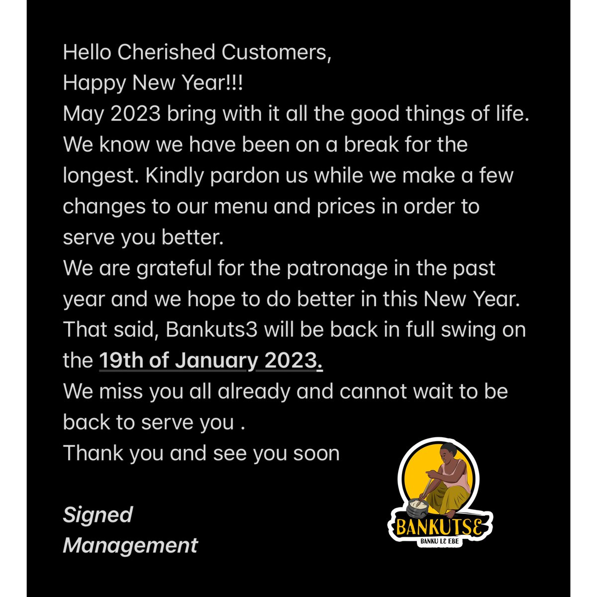 BankuTs3's tweet photo. ⚠️⚠️ Public Service Announcement ⚠️⚠️

Happy New Year 🎊🎈 https://t.co/eAaU3Inkrz