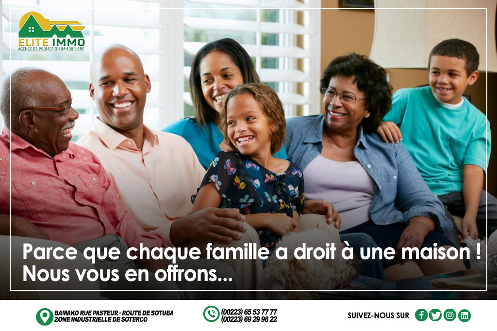EliteMali's tweet photo. Parce que chaque famille a droit à une maison !
Nous vous en offrons... 

#Élite_Immobilier_SARL, Votre nouvelle vision de l’habitat !
Adresse : Bamako/Zone industrielle de SOTERCO/Rue Pasteur-Route de SOTUBA

#eliteimmo #immobilier #investissement #chezsoi #villa https://t.co/UUQJocPI0t