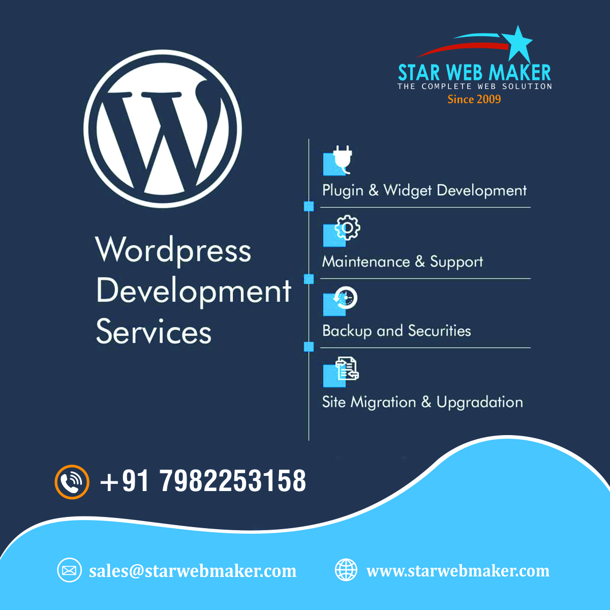 StarWebMaker2's tweet image. We #Star_Web_Maker are providing all types of #WordPress_Development_Services in #Noida, #India. WordPress makes the experience of the publisher on the web easy, satisfying and appealing, as it is represented as a powerful semantic publishing platform.
starwebmaker.com/wordpress-devl…