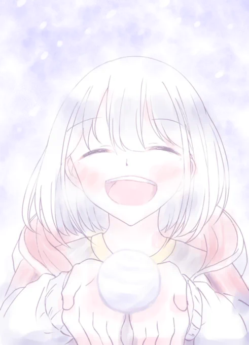 きれいな雪玉作れた? 