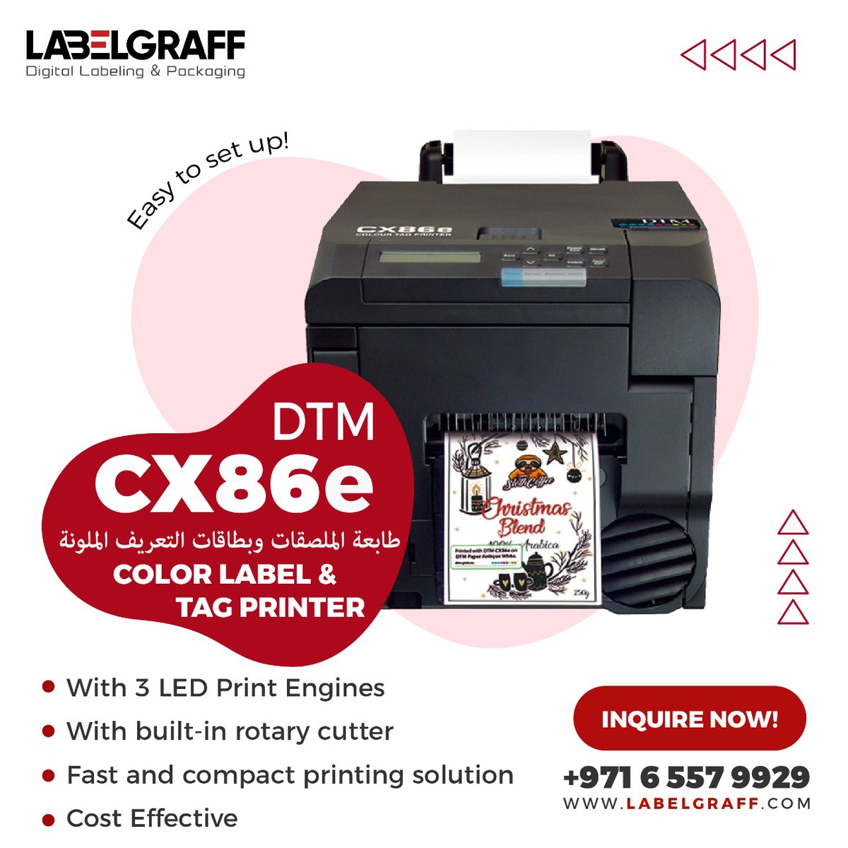 labelgraffme's tweet image. هل تواجه مشكلة مع طابعتك القديمة؟  لماذا لا تستبدلها بآخرى جديدة؟  ها هي DTM CX86e ، المعروفة بأنها أصغر طابعة ملصقات في العالم ستساعد في توفير وقتك وطاقتك.  لمعرفة المزيد ، قم بزيارة labelgraff.com

#smallprinter #labelprinter #innovativelabelingsolutions