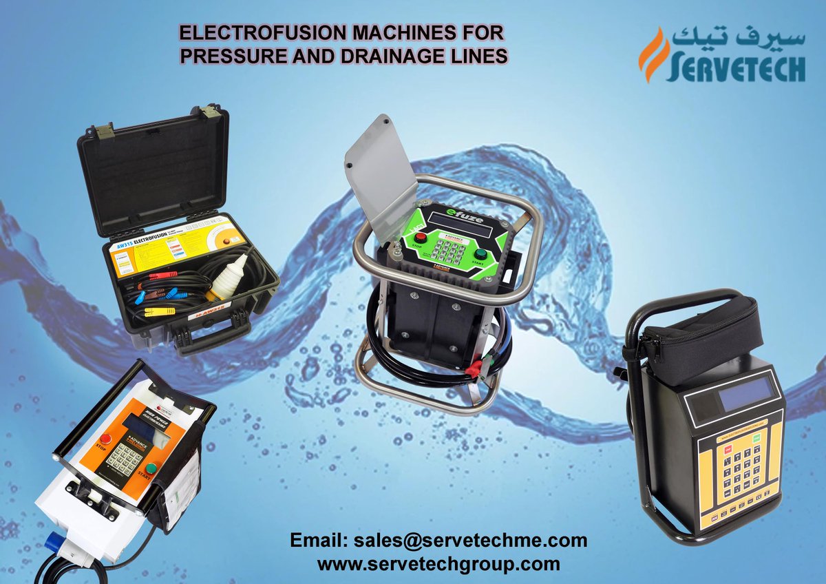 ServetechQ's tweet photo. We supply Electrofusion Machines, Drainage Electrofusion Machines. This is a high-power electrofusion welding unit designed to join PE and PP pressure fittings from diameter, 500mm to 1200mm that welds at a constant voltage between 8 volts and 48 volts. #servetech #advancewelding https://t.co/59QuTvTbJT