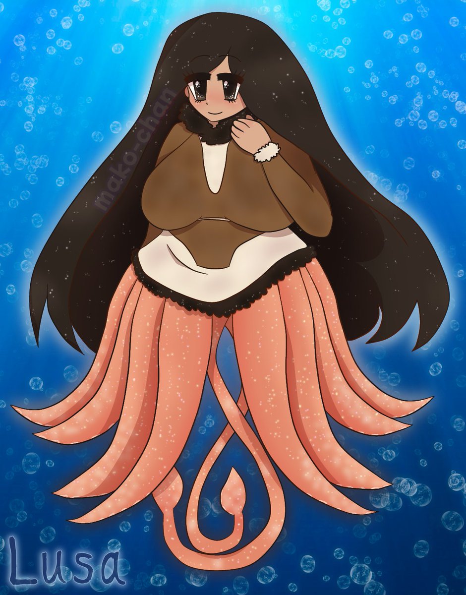 makochanva's tweet image. Meet Lusa the Humboldt Squid! She&apos;s an Alaskan Native with her clothing being from Inuit tribes
------
Height: 1,0005 cm (32,11&quot;)
Weight: 275 kg (606 lbs)
Fav food: Roasted salmon
#squidoc #Humboldt #nativeamericanrep #squidmermaid