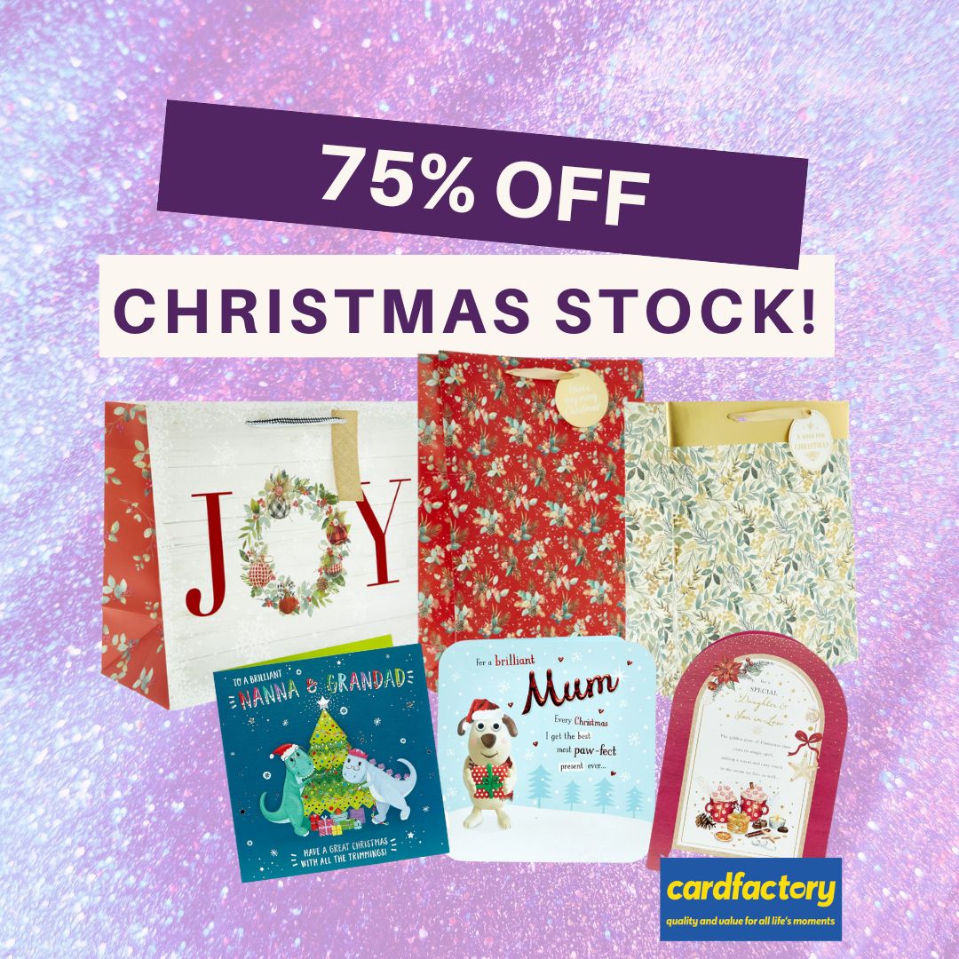Get ahead on items for next Christmas! 🎄

This week there is 75% off all Christmas stock at @cardfactoryplc 😍

#MeridianShoppingCentre #ShopMeridian #Havant #EastHants #EastHampshire #HavantMums #Discounts #christmassale #NewYearSale