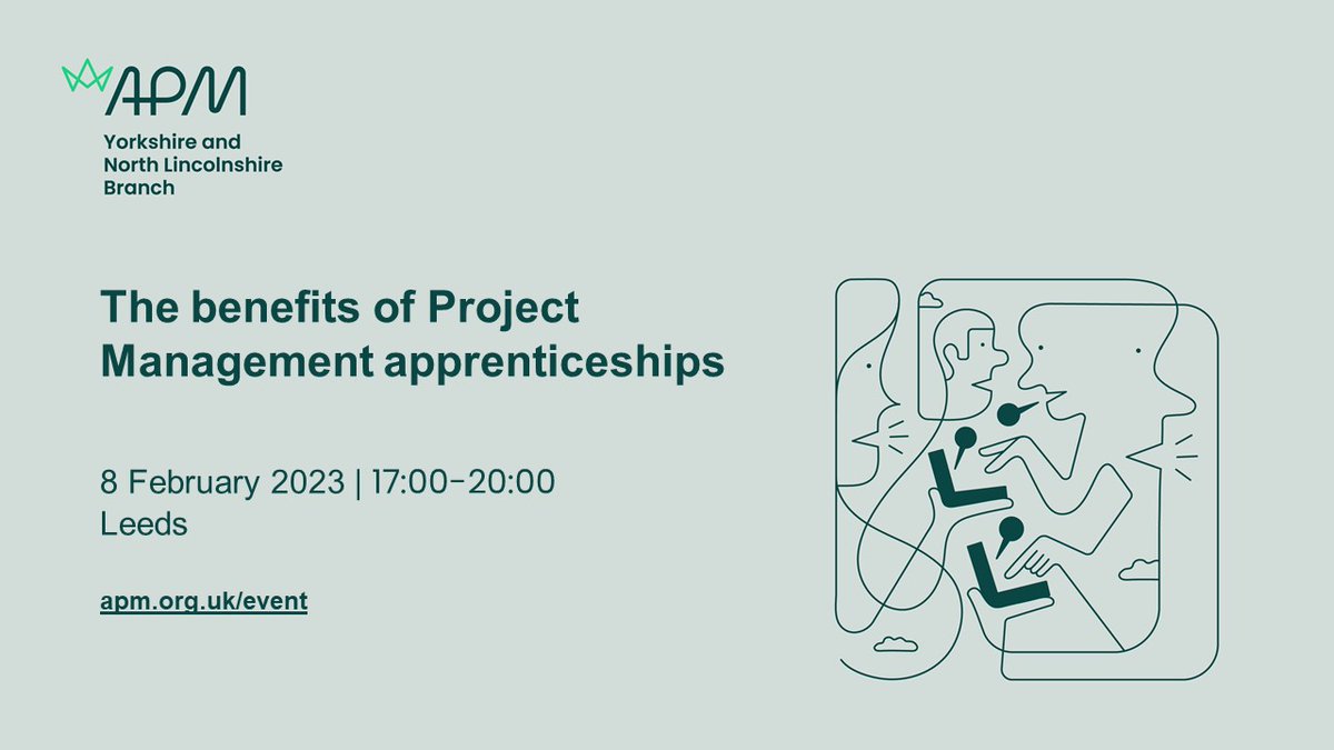 Join the @apmynl Branch for a discussion about the benefits of PM apprenticeships from the perspective of apprentices past and current, and from the viewpoint of employers on 8/2 in Leeds. bit.ly/3ClOzvA #pmot #apmweb