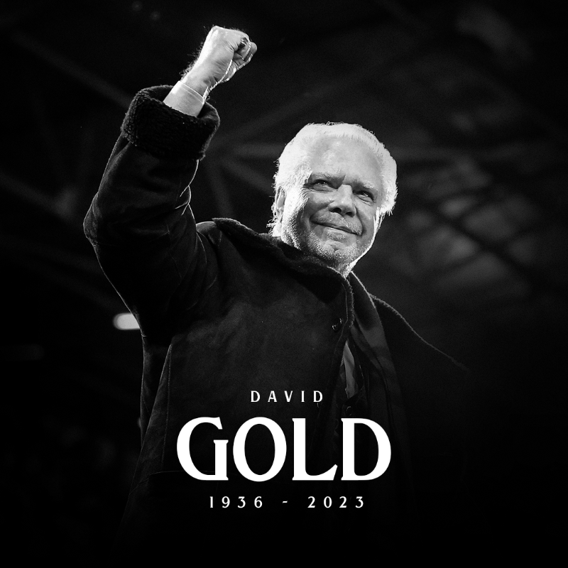 WestHam's tweet photo. It is with deep sadness that West Ham United FC confirm that Joint-Chairman David Gold passed away peacefully this morning following a short illness.