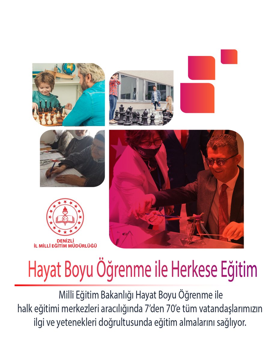 Hayat Boyu Öğrenme ile Herkese Eğitim

<a href="/ekicis20/">Süleyman EKİCİ</a> <a href="/tcmeb/">Millî Eğitim Bakanlığı</a> <a href="/DenizliValiligi/">T.C.Denizli Valiliği 🇹🇷</a> <a href="/mebhbogm/">MEB Hayat Boyu Öğrenme Genel Müdürlüğü</a> 

Haber 👇
denizli.meb.gov.tr/www/hayat-boyu…