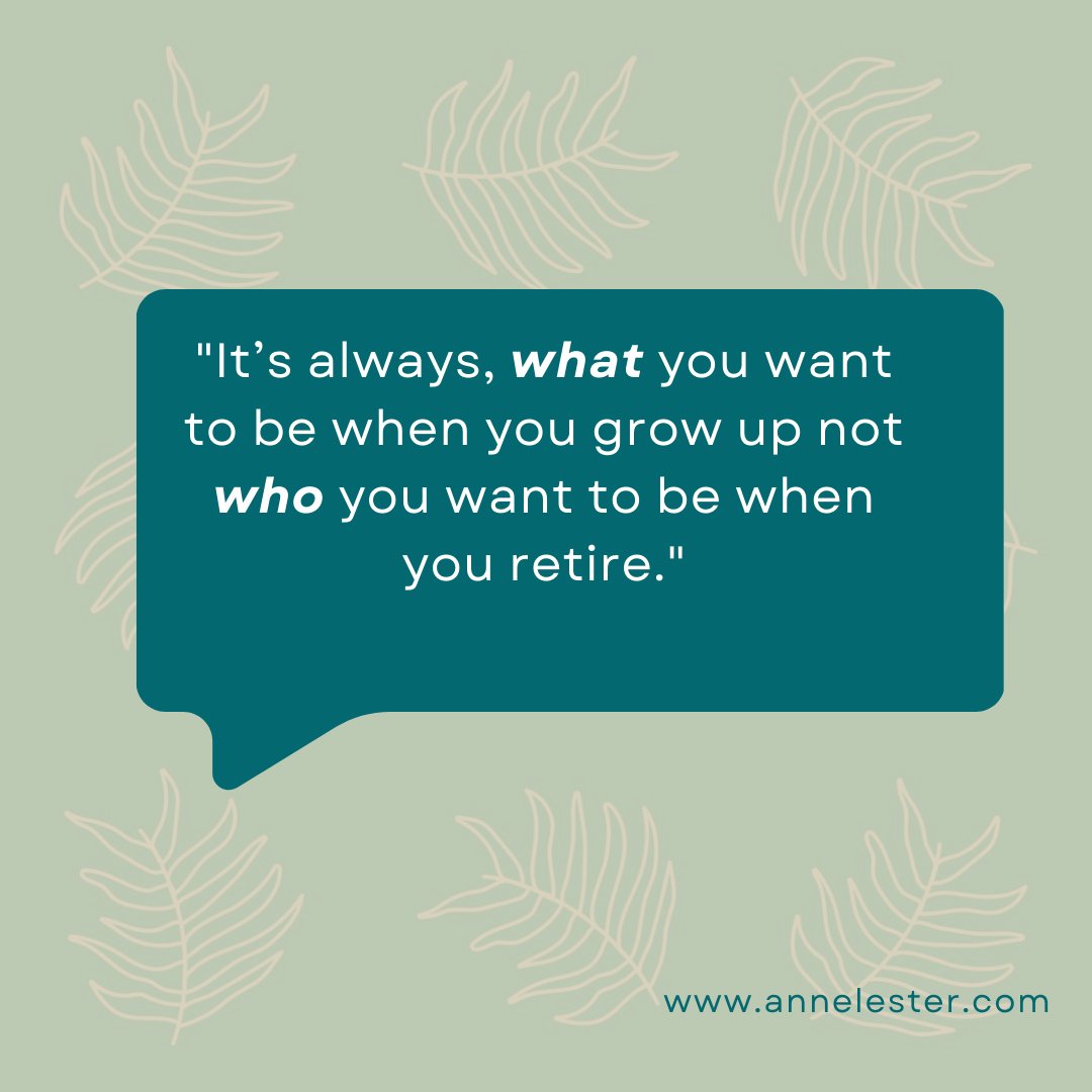 SaveSmartWAnne's tweet photo. We spend so long talking about what we want to do with our talents while we work that we often overlook what we will do, or not do when we retire. Is what you are doing at this point in your life or career something that you want to continue into your retirement? #SaveWithAnne https://t.co/nmEG1wyryw