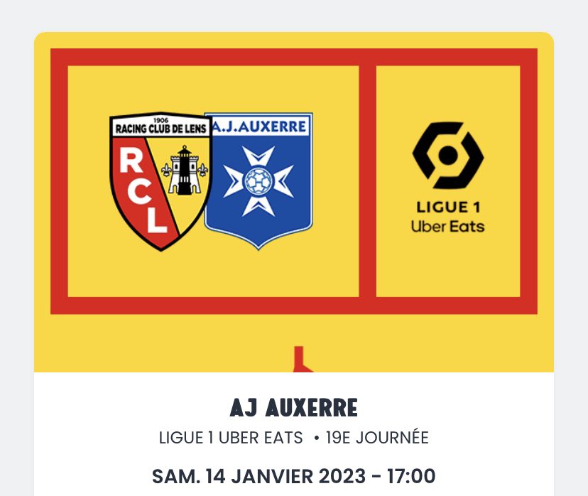 Thibaut1906_RCL's tweet photo. Je vous fais gagner une place en Delacourt Niveau 0,5 pour : 
🔴🟡 RC Lens 🆚 AJ Auxerre 

RT + Follow @Thibaut1906_RCL 

🍀 TAS Jeudi 12 janvier 

#RCLAJA #RCLens #FierDEtreLensois https://t.co/hrBZgFN6gD