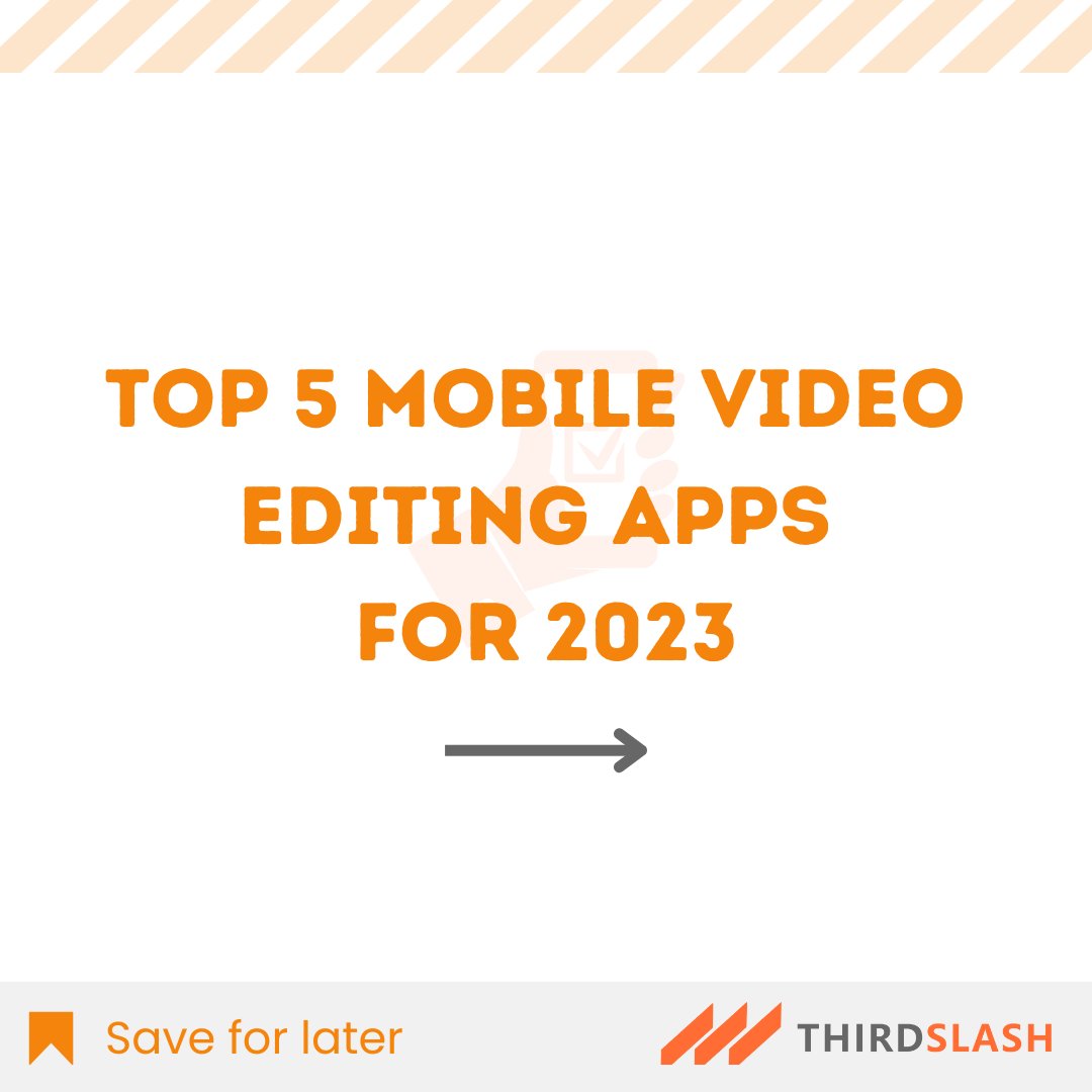 ThirdSlash's tweet image. While there are several apps in the market, we have compiled a list of the five best apps you should consider. Hope this information was helpful. Save the post for later.💯 🙌 

#videoediting #videoeditingapp #videoeditingapps #editingtools #videoeditingtools #instagramediting