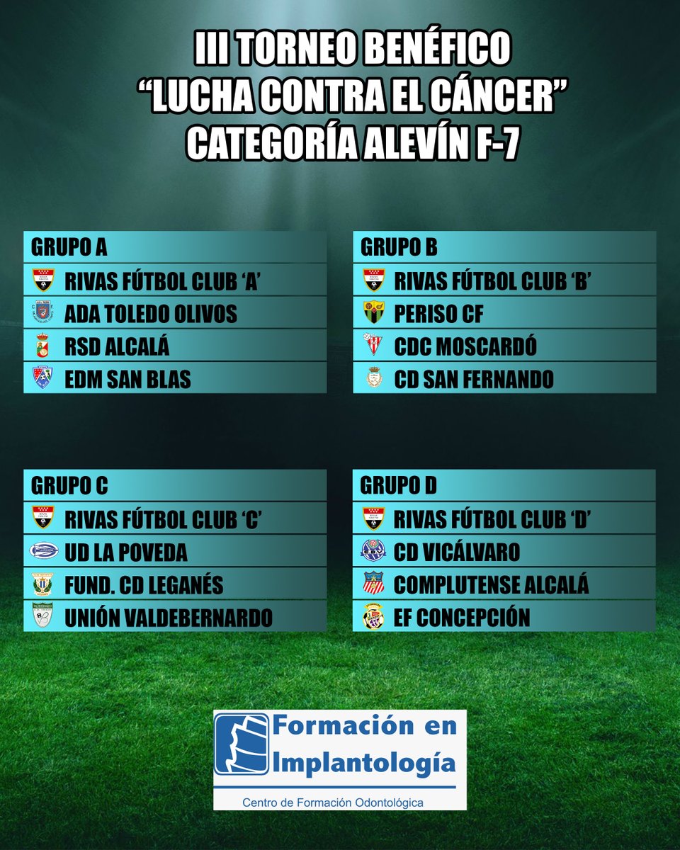 ¡Este sábado tenemos una cita en Santa Ana! 
Os esperamos a tod@s. 

❤️🤍🖤

#VamosRivas #IIITorneoContraelCancer