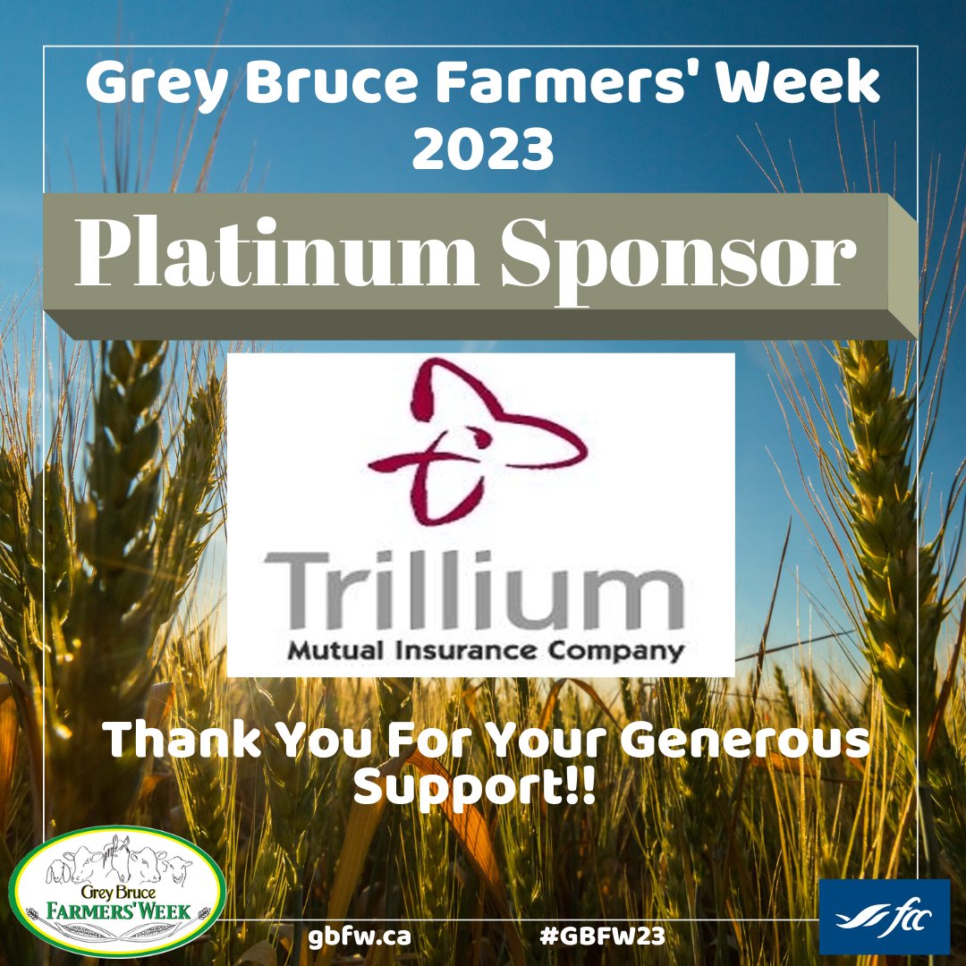 #GBFW23 Ag #Conference welcomes <a href="/TrilliumMutual/">Trillium Mutual</a> as a Platinum #Livestreaming #Sponsor. Pls check them out at the #Tradeshow, Jan 4-10. In-person event &amp; #livestreamed. Visit gbfw.ca for more info &amp; to register. #ontag #CdnAg #AgEvent #Farm365 #Agriculture #farming
