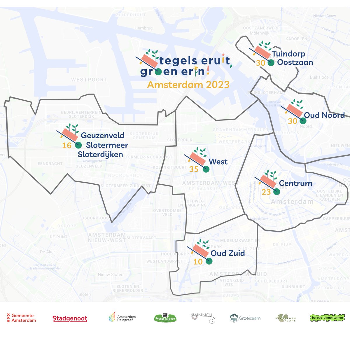 Tegels eruit, groen erin! tweet media