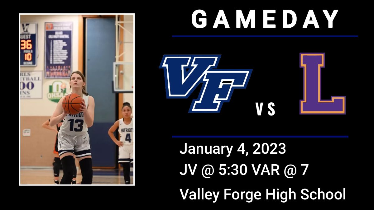 vfgirlsbball's tweet photo. ‼️‼️GAMEDAY‼️‼️
Tonight the Patriots take on the Lakewood Rangers at home!! Come support JV at 5:30 and VAR at 7!!!
#GOFORGE🏀🏀🏀 https://t.co/UU7X347SqX