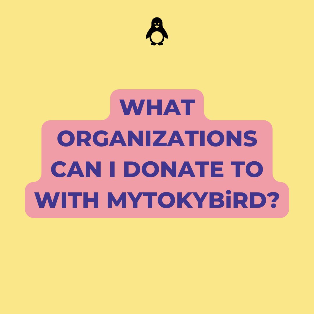 MYTOKYBiRD's tweet photo. Look who's on the list! We are proud to support these charities and their causes 🎉

#ngo #charity #nonprofit #cause #4change #letsdogoodtogether #sharingiscaring https://t.co/tSfVZhV6CQ