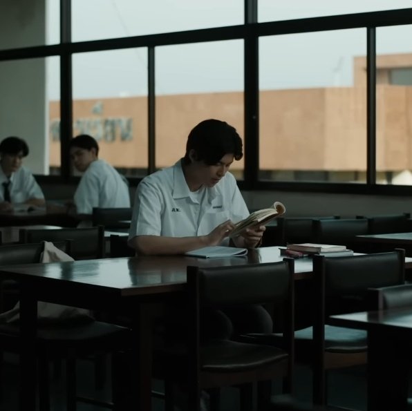 nnarawins's tweet photo. palm working hard on the assignment praying that they both can pass while nueng be kissing some cringe manipulative weird guy with ugly hair in the music club https://t.co/tRuPQ1newd