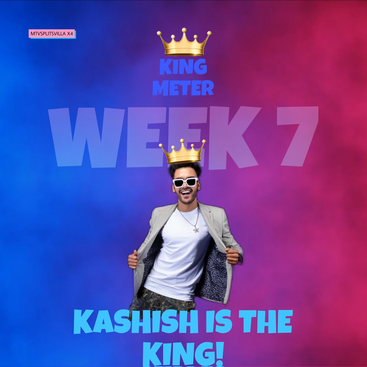 mtvwildvilla's tweet photo. Once again! Celebration incoming 👏
Kashish thakur
#2022 #PyaarSamundarPaar #MTVSplitsvillaX4IsHere #MTVSplitsvillaX4 #MTVSplitsvilla #kingmeter #kingoftheweek #king #kashishthakur #Kashishistheking https://t.co/AXM2YuAzRs