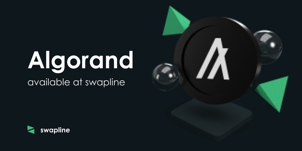 You can exchange #Algorand $ALGO at swapline.io! 

#crypto