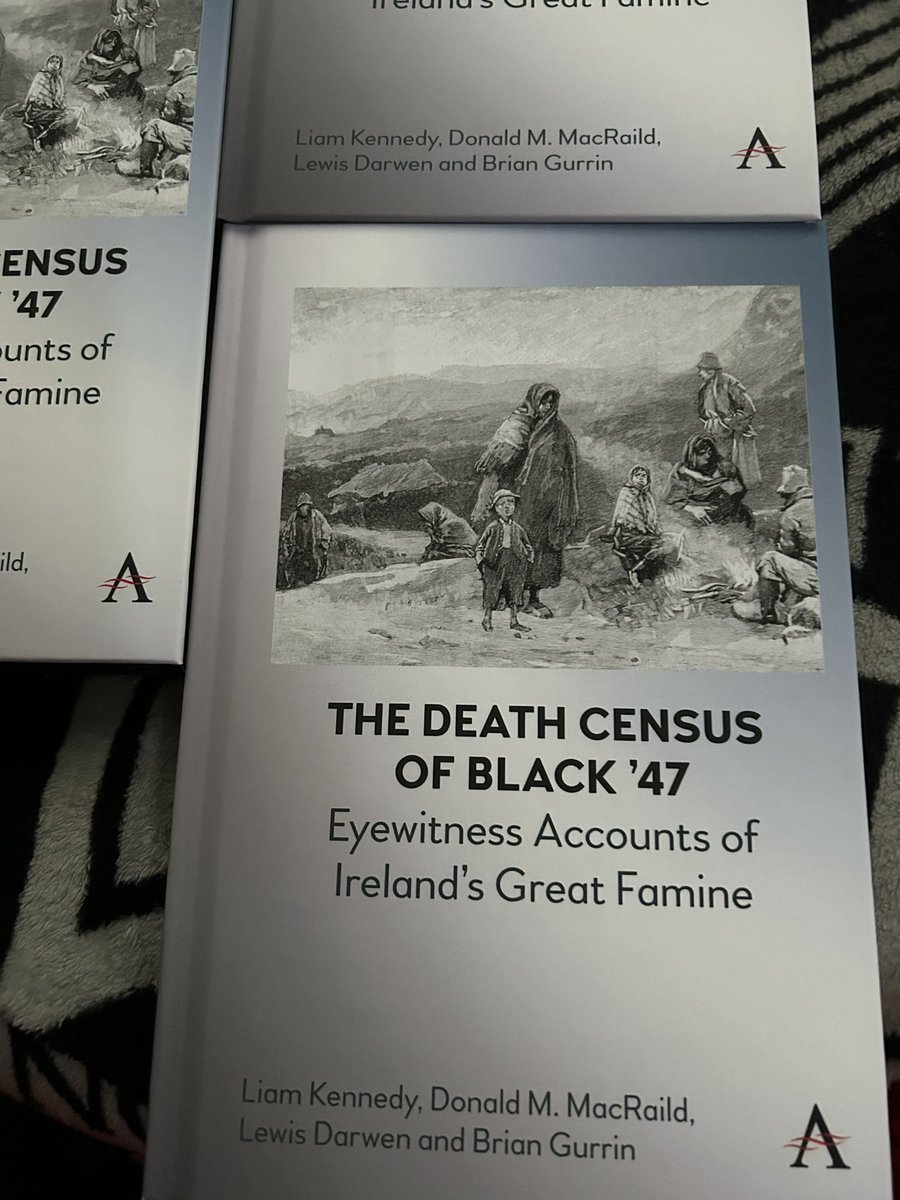 DMMacRaild's tweet photo. So … author copies of the new book on the “Death Census”, which was taken in 1847 during the Irish Famine, have arrived. Looks well. 
Just to say, it will be out as an open access publication at the end of the month. Watch this space 👇
https://t.co/l2FHUmJEA2 https://t.co/Zmr4KHPELg