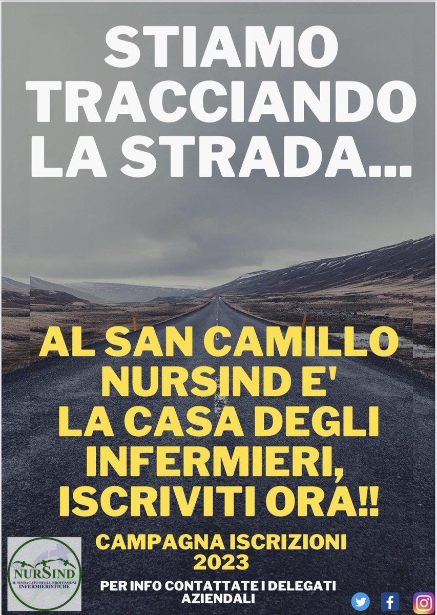 🔥 Iscriviti e fai iscrivere al San Camillo Forlanini un tuo collega con il NurSind! 🔥 La casa degli infermieri! 
🔥 Per info rivolgetevi ai delegati aziendali!
Noi con Voi
#nursindsancamillo #noicisiamosempre #daje #infermiere #nonmolliamomai #nonmollo