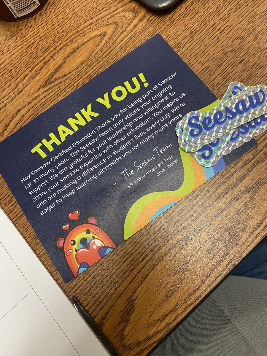 What a nice surprise in my mailbox! Thank you <a href="/Seesaw/">Seesaw</a>! I can’t imagine teaching without you ❤️ <a href="/ChattahoocheeES/">Chattahoochee Elem</a>