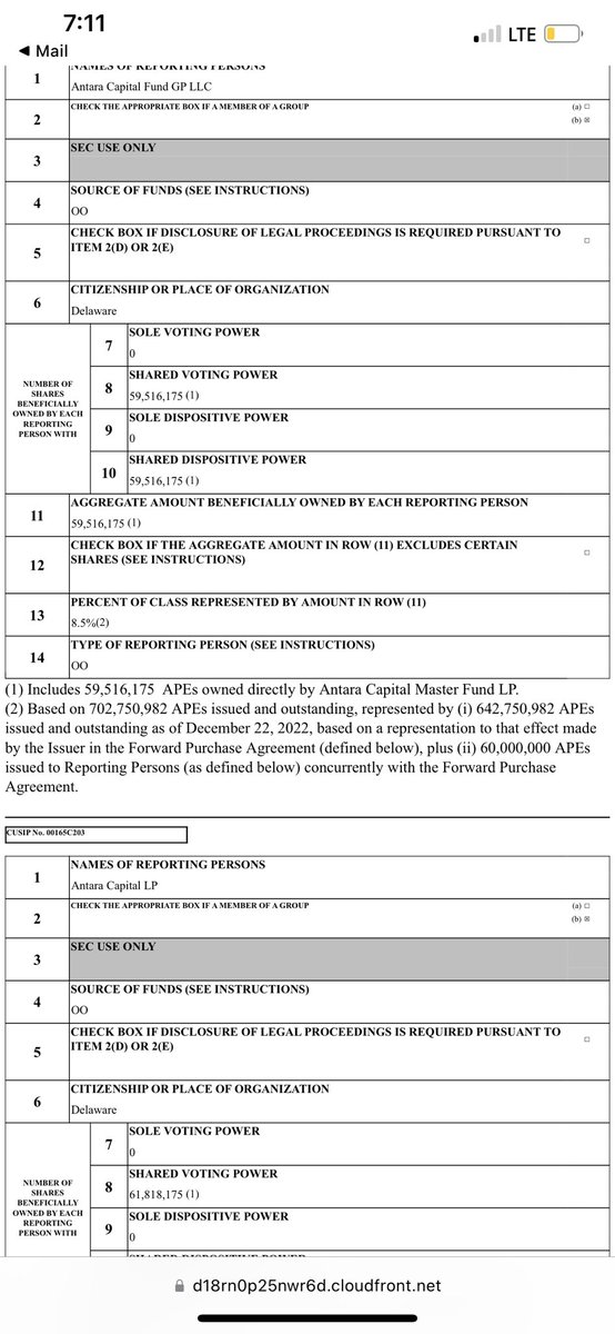 AmcNotLeaving's tweet photo. AMC Entertainment Holdings, Inc. SCHEDULE 13D FILING #amc #AMCNOTLEAVING #antara https://t.co/M7HvgFIFI9