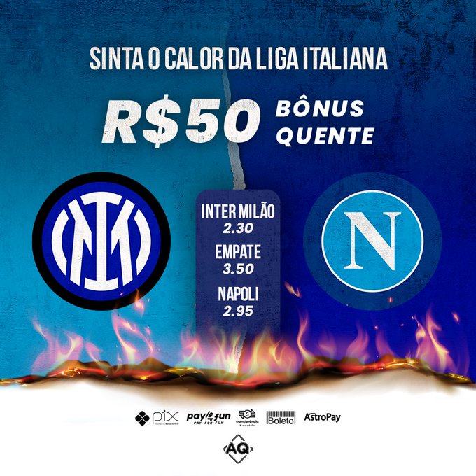 Ser&aacute; que o Napoli do Cannavarro vai deixar barato a derrota do ano passado? Ou o Inter ganha em casa<a href="/tag/apostaquente"class="tags"><span>#apostaquente</span></a>