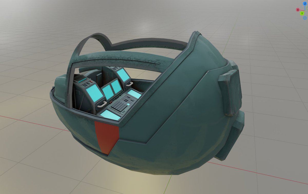 Thunder_Owl's tweet photo. Back to my thingies...
#Blender3d #GameDev #LowPoly #GameAssets #Cocpit #Spaceship #SpaceshipsHappen https://t.co/K9FIE7UzcP