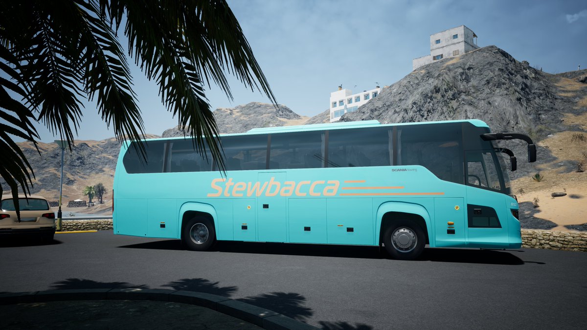 Stewbacca31's tweet image. I am trying out #TouristBusSimulator by @TMLStudios and I really appreciate the custom paint scheme by @MohSkinner - This one and many others of his creations are available on the Steam Workshop.

#BusSim #Bus #Coach #VirtualPhotography #Scania #Stewbacca3 #MohSkinner #BusTrip