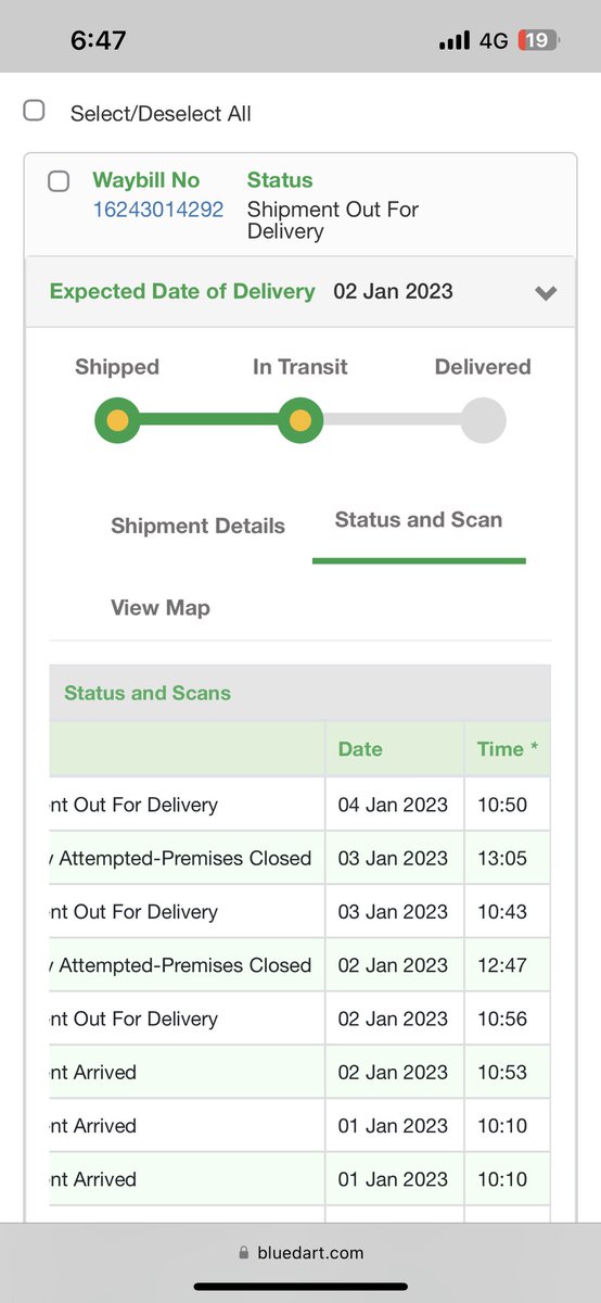 Neerajguptatech's tweet photo. @BlueDartCares it’s a very poor service. Every times they behave with customer is very rudely. Charges are too high and service are 3rd class like as passenger train. Delivery guys update status it’s own without visited at given address. https://t.co/lbjy7WpQHV