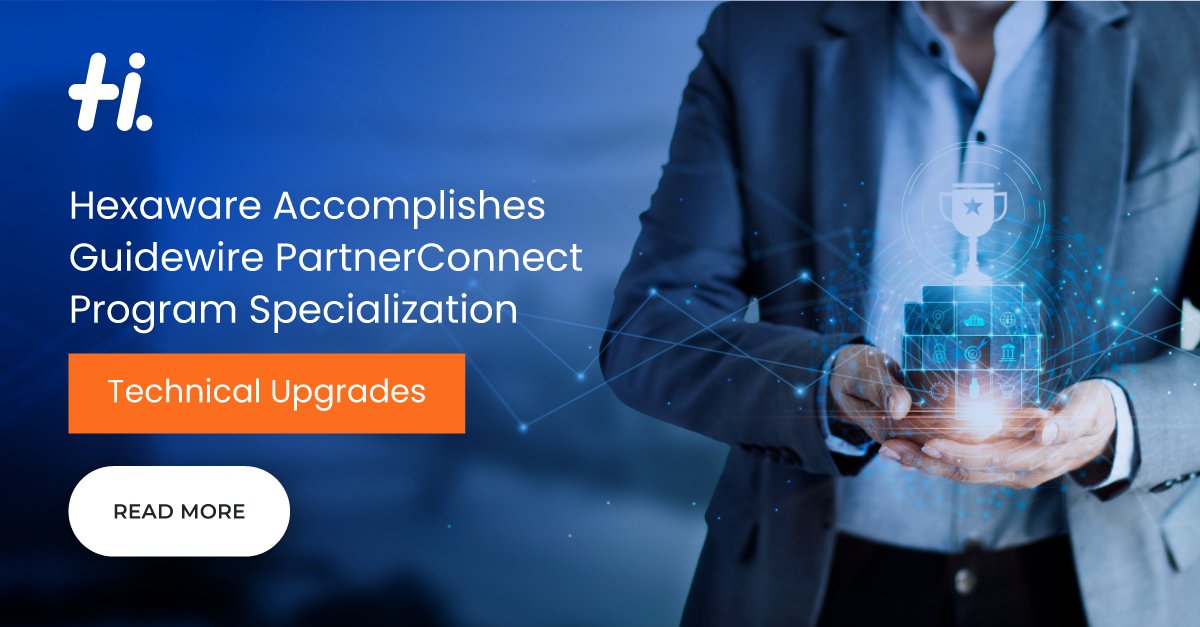 HexawareGlobal's tweet photo. Hexaware is thrilled to announce that we have achieved the #Guidewire PartnerConnect Specialization: Technical Upgrades, recognizing our expertise and proven capabilities across Guidewire products. https://t.co/OLoGIrFBgU
#guidewirespecialization #technicalupgrade https://t.co/f2l6UB54Xq