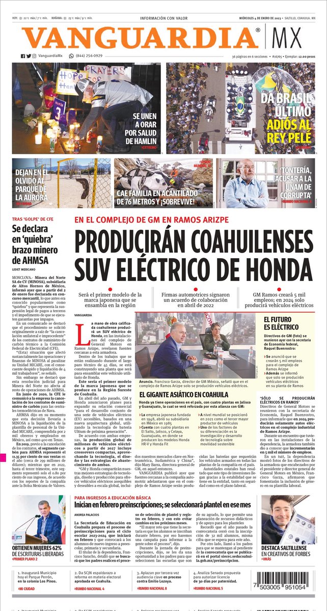 GpiSaltillo's tweet photo. Vanguardia vs Zocalo 

#Saltillo https://t.co/rcuBFWRJCH
