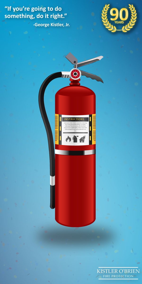 kobfireprotect's tweet photo. It all started back in 1933. Nine decades later, we are a full-service commercial fire protection company, but servicing extinguishers is still at the heart of our operation.

Here's to a great anniversary year!

#KOBFire #FireSafety #LifeSafety #LehighValley #FireProtection https://t.co/VoUU01v66k