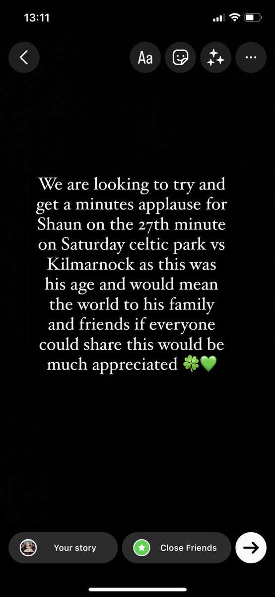 If yous could all retweet this would mean the world 🍀💚