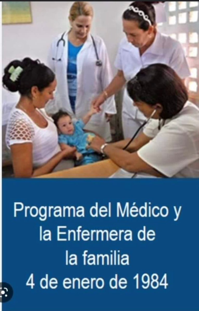 El #4DeEnero de 1984 fue creado por #FidelCastro, el Programa del Médico y Enfermera de la Familia, piedra angular del desarrollo de la salud pública en #Cuba, con una meritoria labor en el enfrentamiento a la #COVID19.  #CubaEsSalud #CubaPorLaVida <a href="/MINSAPCuba/">Ministerio de Salud Pública de Cuba</a>