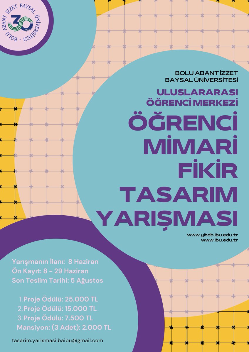 arkiteracom's tweet photo. Bolu Abant İzzet Baysal Üniversitesi'nin açmış olduğu Bolu Abant İzzet Baysal Üniversitesi Uluslararası Öğrenci Merkezi Öğrenci Mimari Fikir Tasarım Yarışması'nda ödül almaya hak kazanan ekipler yazdı.
https://t.co/yHFydXHgiK https://t.co/UC94zXykTE