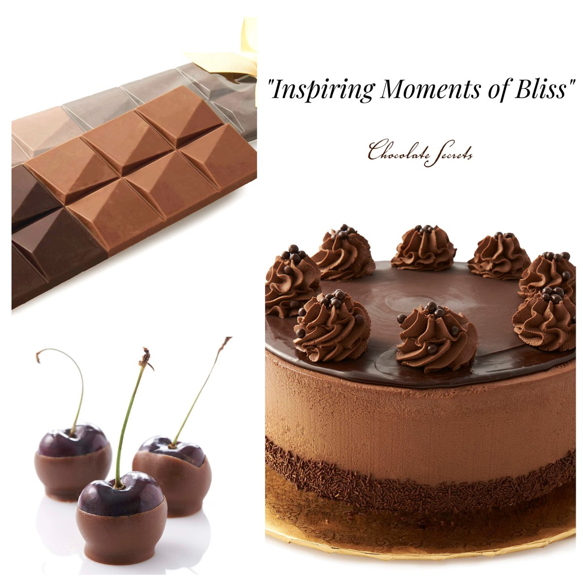 ChocoSecrets's tweet photo. "Inspiring Moments of Bliss." #ChocolateSecrets #ChocolateSecretsDallas #ChocolateCake #ChocolateBar #ChocolateCherries https://t.co/IUyIHm1FyW