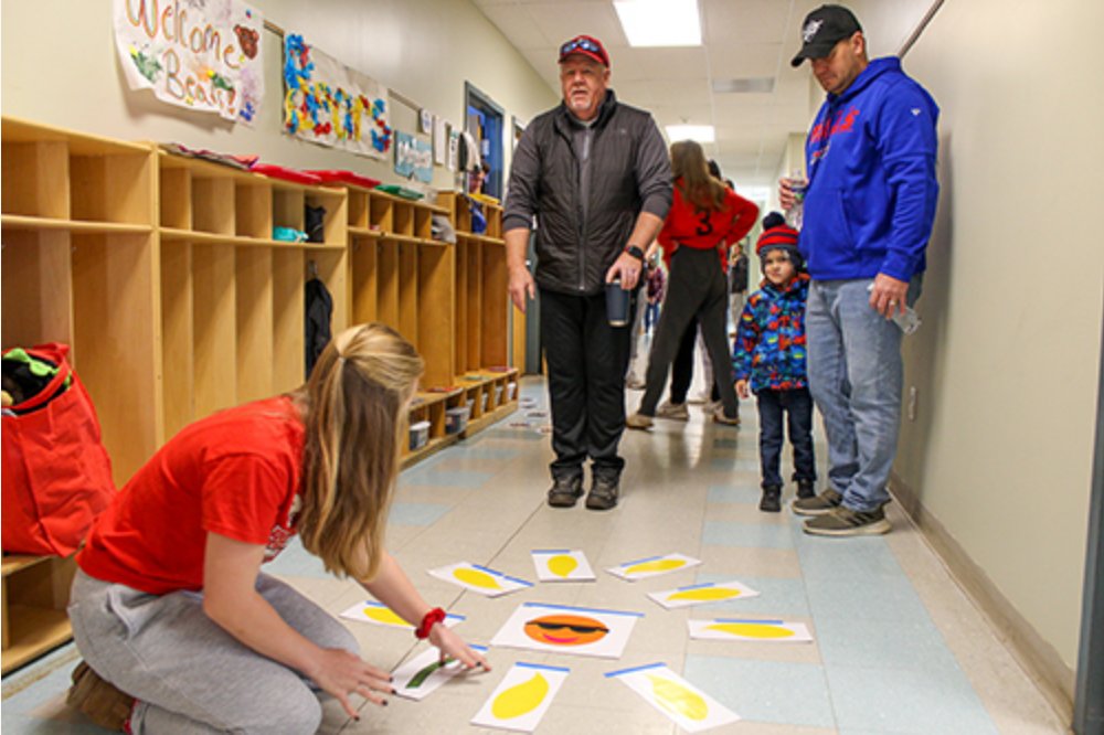 Wow! It was great to see the community come and work together to install a new sensory pathway at Cortland's Racker Center! Read more about the project here: hubs.la/Q01w_h760  #sensoryplay #learningthroughplay #playbasedlearning #sensory #play #finemotorskills #playmatters