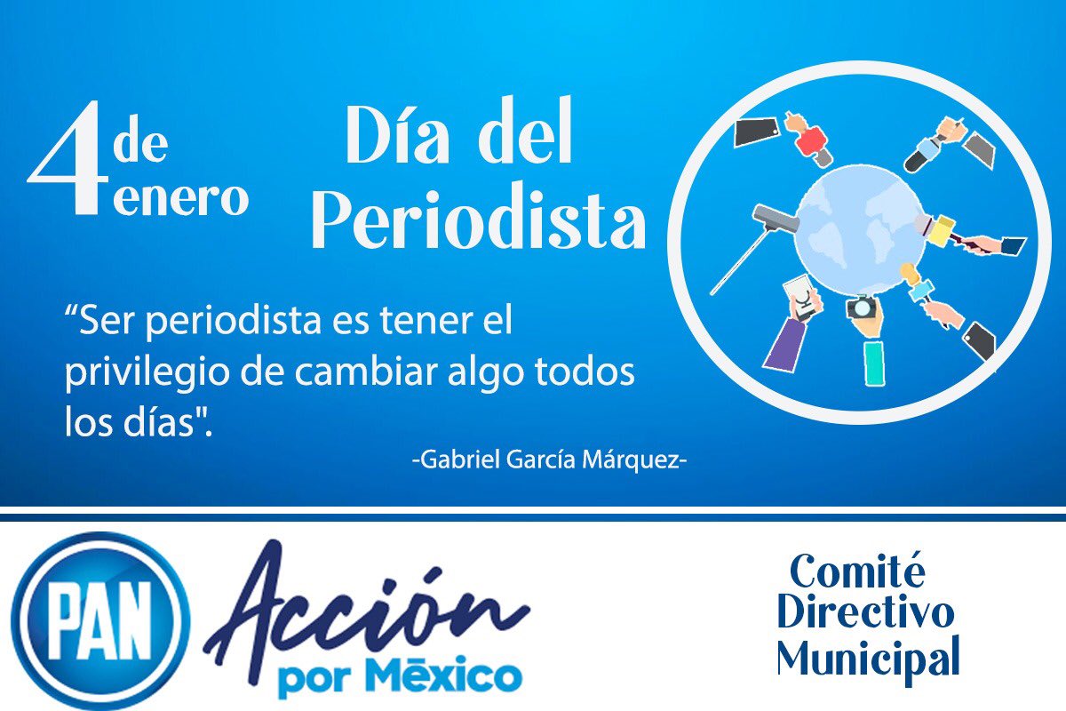 CDMPANCUAUTLAN1's tweet photo. Nuestro reconocimiento a todas y todos los que se dedican a tan importe labor como la de dar a conocer lo que sucede en nuestro entorno.
Nuestro respeto y admiración!!! https://t.co/jmEDQXb42o