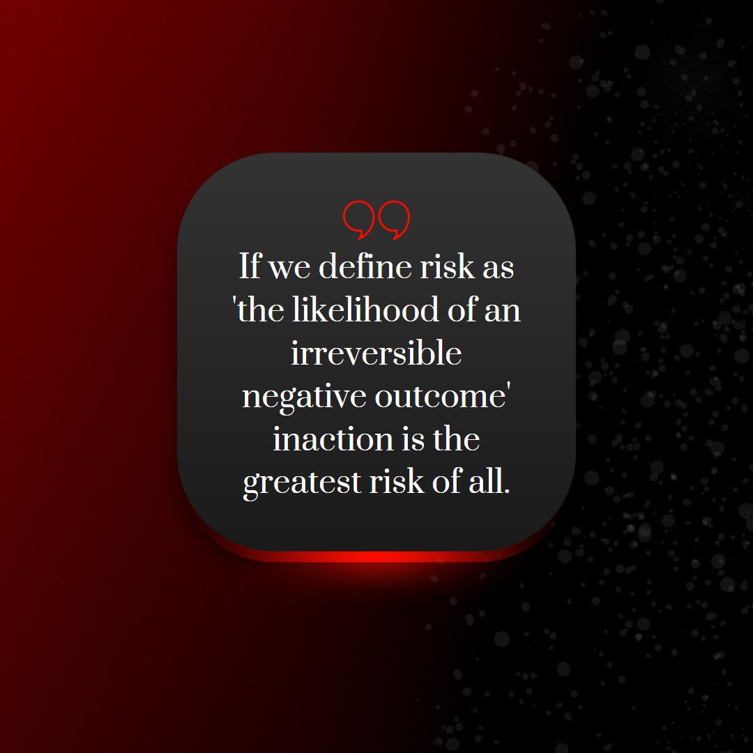 _ThinkLab_'s tweet photo. You're at a greater risk to yourself by doing NOTHING!

#Entrepreneur #passiveincome #motivation #mindset #hustle #grind #sidehustle #money #rich #success #winner #millionaire #grow #failure #life #NeverGiveUp #MotivationalQuotes https://t.co/JgRbvhOUKV