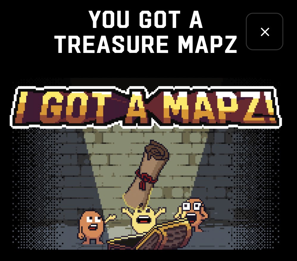 I HAVE A TREASURE MAP! Wait.. there’s a trail for me to follow. Looks like this map is incomplete, can you help me get the second halve to complete it? I think it leads to a Captainz Denz filled with learning knowledge and alpha :)

@memeland #treasuremapz #3d367a36