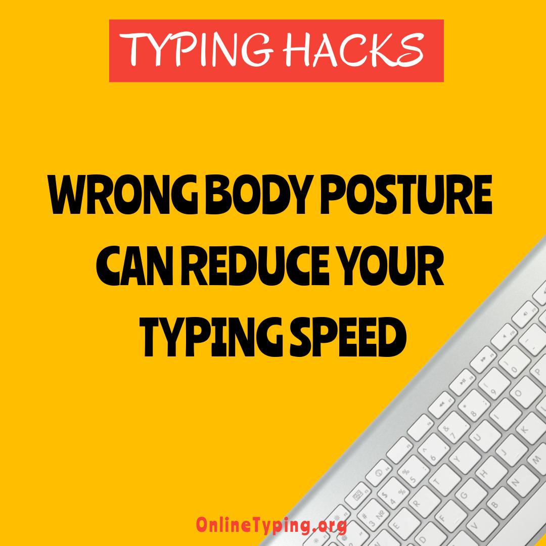 AnythingType's tweet image. Do you know?
Wrong body posture can reduce your typing speed. To know more visit: onlinetyping.org/blog/top-10-ty…
#typinghacks #typing #touchtyping #top10hacks #top10typinghacks #touchtypinghacks #keyboarding #keyboardinghacks